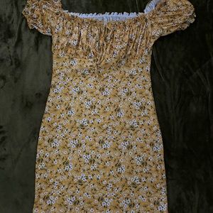 yellow floral dress